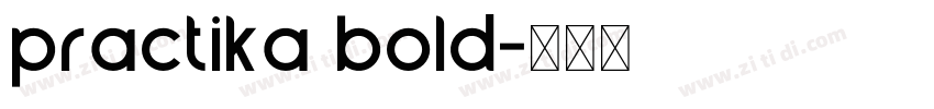 practika bold字体转换